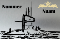 Naambord Onderzeedienst model 2
