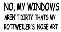 Tekst sticker No, my Windows