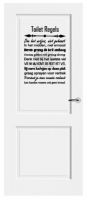 Toilet regels sticker