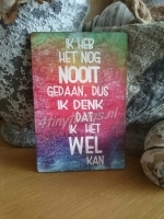 Houten kaart Ik heb het nog nooit gedaan 3 maten