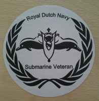 Sticker Royal Dutch Navy Submarine Veteran