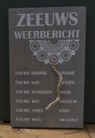 Tekstbord Zeeuws weerbericht