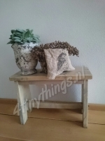 Steigerhouten bankje hoog vanaf