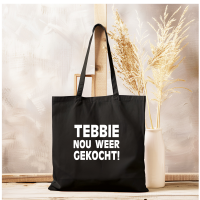 Katoenen tas Tebbie nou weer gekocht!
