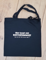 Katoenen tas "Hier loopt een Rotterdammert"