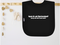 Slab met tekst: Kom ik uit Rotterdam