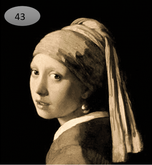 Viltje nr. 43 Meisje met Parel