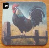 Viltje nr. 56 Haan op hek