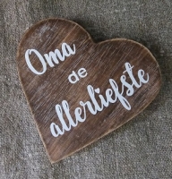 Tekst hart Oma  de allerliefste