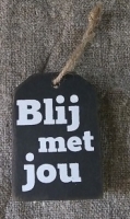 Hanger label Blij met jou