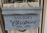 Kalkdoek kerst Merry Christmas