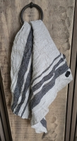 PMR Linnen keukendoek met zwarte banden